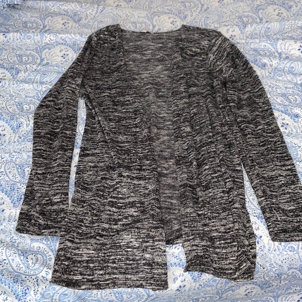 medium charlotte russe grey and black cardigan